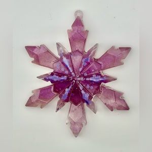 Handcrafted Glistening Snowlake Ornaments